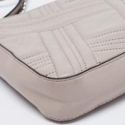 Pre Owned DKNY Grey Leather Allen Crossbody Bag