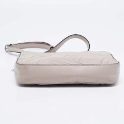 Pre Owned DKNY Grey Leather Allen Crossbody Bag