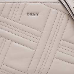Pre Owned DKNY Grey Leather Allen Crossbody Bag