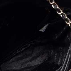 Pre Owned DKNY Black Signature Canvas Chain Shoulder Bag