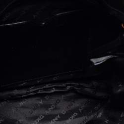 Pre Owned DKNY Black Signature Canvas Chain Shoulder Bag