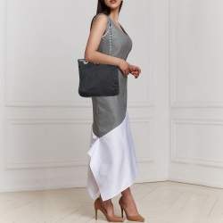 Pre Owned DKNY Black Signature Canvas Chain Shoulder Bag