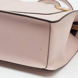 Pre Owned DKNY Light Pink Leather Large Bryant Top Zip Tote
