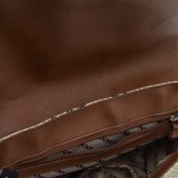 Pre Owned DKNY Beige Python Embossed Leather Shoulder Bag