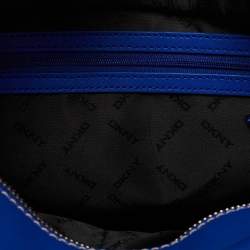 Pre Owned حقيبة دي كي إن واي جلد أزرق يد علوية