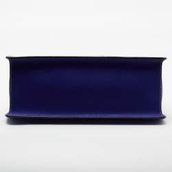 Pre Owned حقيبة دي كي إن واي جلد أزرق يد علوية