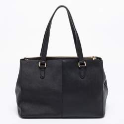 Pre Owned DKNY Black Saffiano Leather Tote