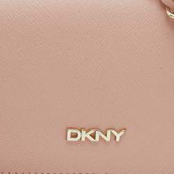 Pre Owned DKNY Beige Leather Wallet On Chain