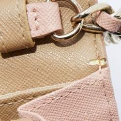 Pre Owned DKNY Beige Leather Wallet On Chain