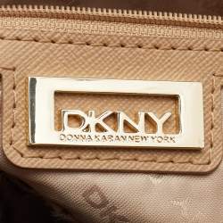 Pre Owned DKNY Blue Saffiano Leather Satchel