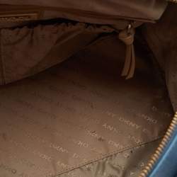 Pre Owned DKNY Blue Saffiano Leather Satchel