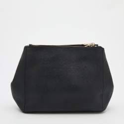 Pre Owned DKNY Black Leather Shoulder Bag
