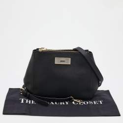 Pre Owned DKNY Black Leather Shoulder Bag