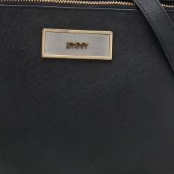 Pre Owned DKNY Black Leather Shoulder Bag