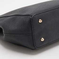 Pre Owned DKNY Black Leather Shoulder Bag