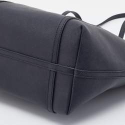 Pre Owned حقيبة يد توتس دي كي إن واي جلد أسود سحاب علوي 