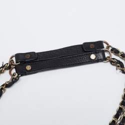 Pre Owned DKNY Black Leather Chain Shoulder Bag