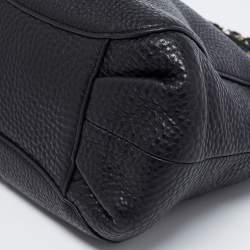 Pre Owned DKNY Black Leather Chain Shoulder Bag