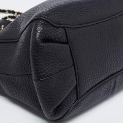Pre Owned DKNY Black Leather Chain Shoulder Bag