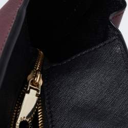 Pre Owned DKNY Burgundy Leather Shopper Tote