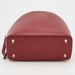 Pre Owned حقيبة كروس ظهر دي كيه إن واي  ميني بريانت جلد أحمر 