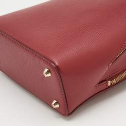 Pre Owned حقيبة كروس ظهر دي كيه إن واي  ميني بريانت جلد أحمر 