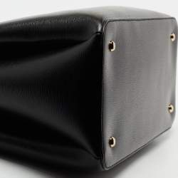 Pre Owned DKNY Black Leather Paige Satchel