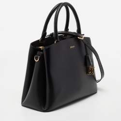 Pre Owned DKNY Black Leather Paige Satchel