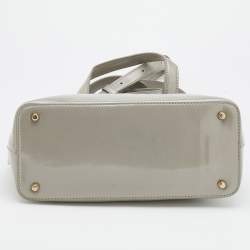 Pre Owned DKNY Grey PVC Monogram Embossed Satchel