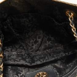 Pre Owned DKNY Black Leather Shoulder Bag