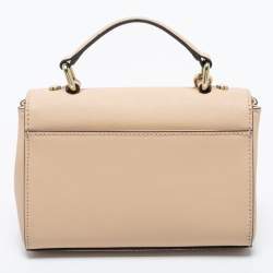 Pre Owned حقيبة دي كي إن واي جلد سافيانو رصاصي يد علوية