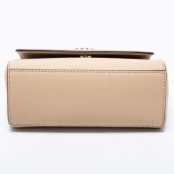 Pre Owned حقيبة دي كي إن واي جلد سافيانو رصاصي يد علوية