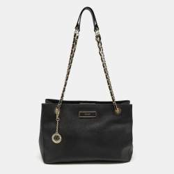 Pre Owned DKNY Black Saffiano Leather Bryant Park Shoulder Bag