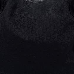 Pre Owned Dkny Black Canvas and Leather Shoulder Bag