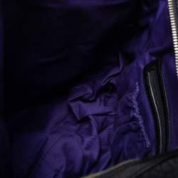 Pre Owned Dkny Black Canvas and Leather Shoulder Bag