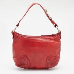 Pre Owned DKNY Red Leather Hobo
