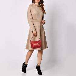 Pre Owned DKNY Red Leather Hobo