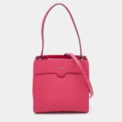 Pre Owned DKNY Pink Leather Shoulder Bag