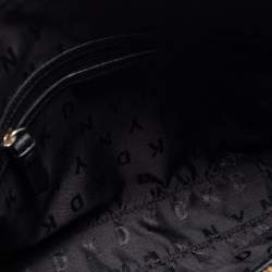 Pre Owned DKNY Burgundy Leather Zip Crossbody Bag