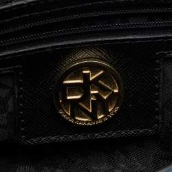 Pre Owned DKNY Blue Leather Flap Shoulder Bag