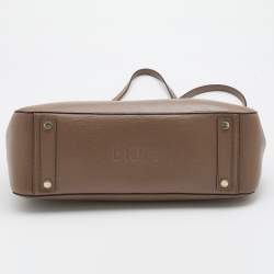 Pre Owned DKNY Brown Leather Bryant Park Chain Tote