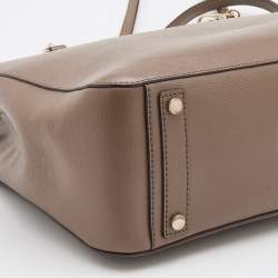 Pre Owned DKNY Brown Leather Bryant Park Chain Tote