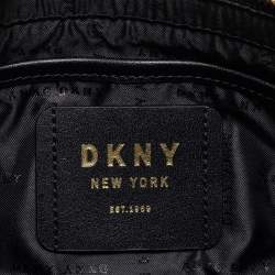 Pre Owned DKNY Black Leather Chain Shoulder Bag