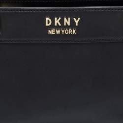 Pre Owned DKNY Black Leather Chain Shoulder Bag