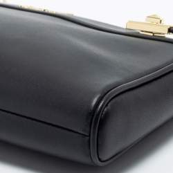 Pre Owned DKNY Black Leather Chain Shoulder Bag