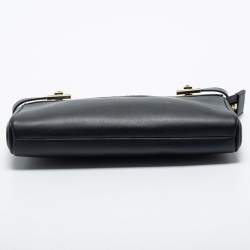 Pre Owned DKNY Black Leather Chain Shoulder Bag