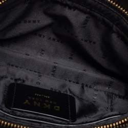 Pre Owned DKNY Black Leather Chain Shoulder Bag