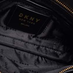 Pre Owned DKNY Black Leather Chain Shoulder Bag