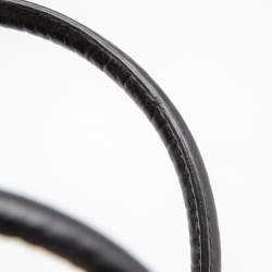 Pre Owned DKNY Black Grained Leather Satchel