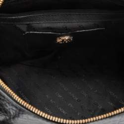 Pre Owned DKNY Black Grained Leather Satchel